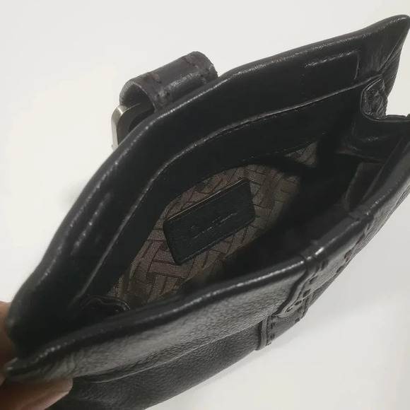 Cole Haan Womans Black  Mini Leather Clutch. - Picture 3 of 13